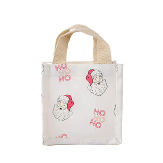 HoHoHo Santa Mini Tote Pink