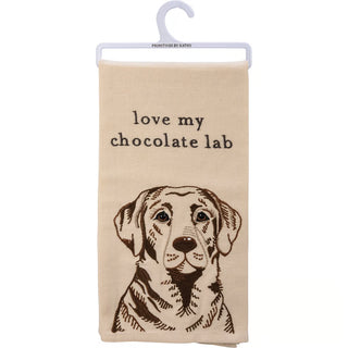 Chocolate Lab Tea Towel