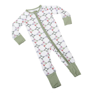 Standing Jockey Pattern Derby Unisex Kids Pajamas