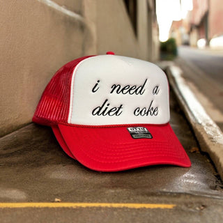 Diet Coke Embroidered Trucker Hat