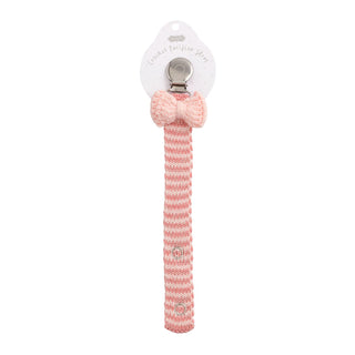Lt Pink Bow Crochet Pacy Clip