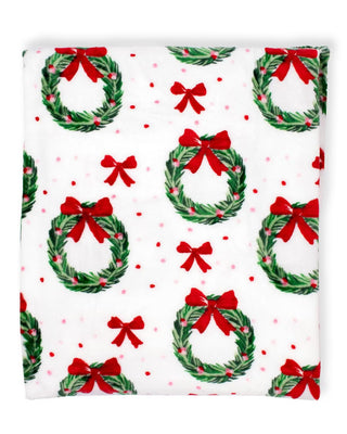 Clara Wreath Throw Red/Green 50x60