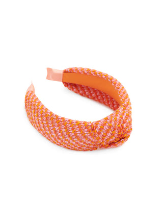 Orange Textured Knotted Headband