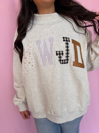 girl wearing a WWJD mockneck