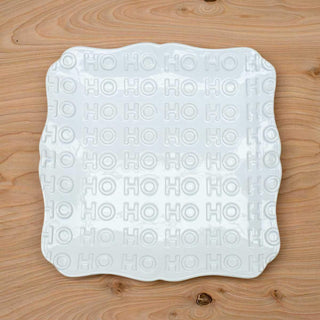 HoHoHo Square Platter White