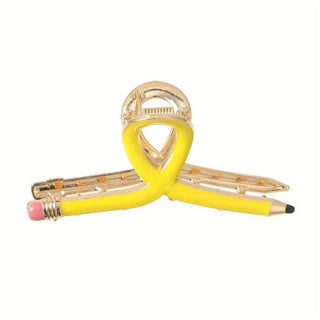 Cute Curved‑Pencil‑Shaped Hair Claw Clip