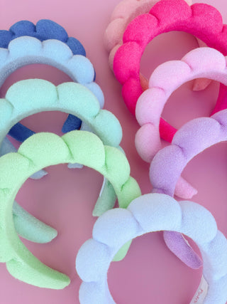 Cloud Puff Terrycloth Plush Spa Headband