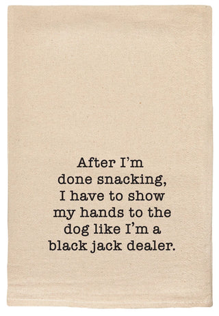 Black Jack Dealer Tea Towel