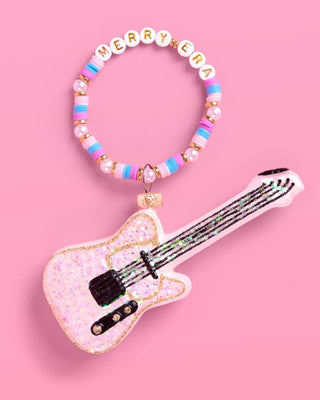 Merry Era Guitar & Friendship Bracelet Christmas Ornament