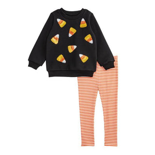 Toddler Candy Corn Sweatshirt and Legging Set