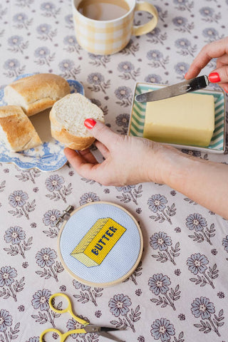 Butter Cross Stitch Kit for Beginners