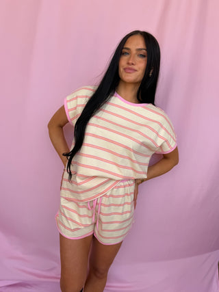 woman wearing a set 