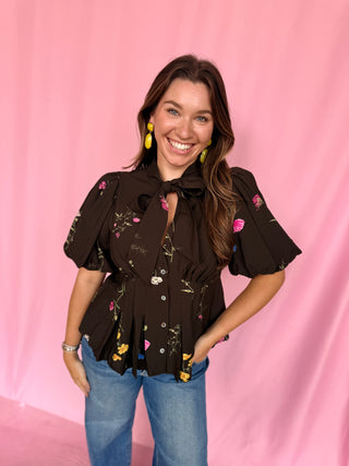 Stay Awhile Floral Top