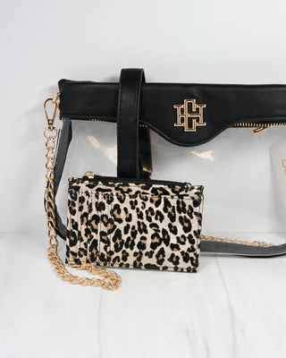 Madi Clear Crossbody Black