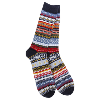 Navy Multi Color Socks