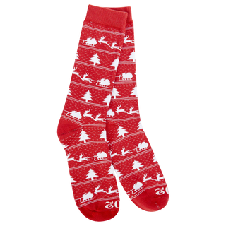 Red Sleigh Socks