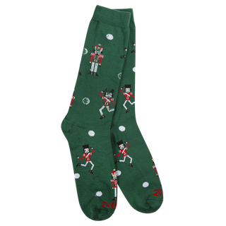 Green Nutcracker Socks