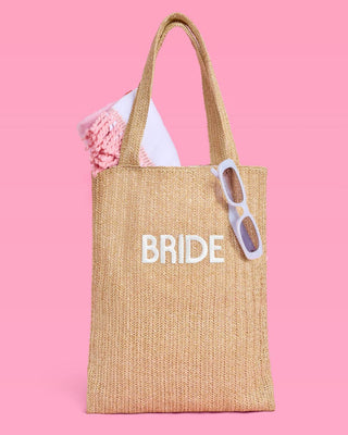 Embroidered Bride Beach Tote
