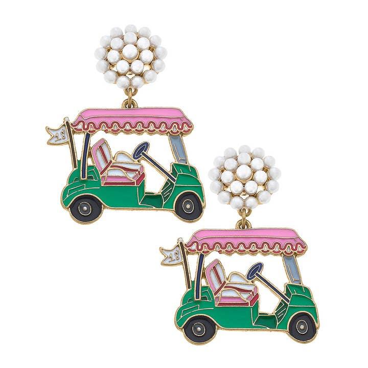 19th Hold Golf Cart Earring