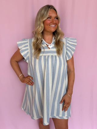 Stripe Signature Dress- Curvy