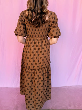Polka Dot Maxi Dress