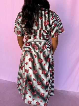 Polished & Playful Midi Dress