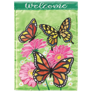 Butterflies and Flowers Garden Flag