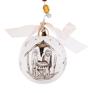 Gold Star Oh Holy Night Ornament