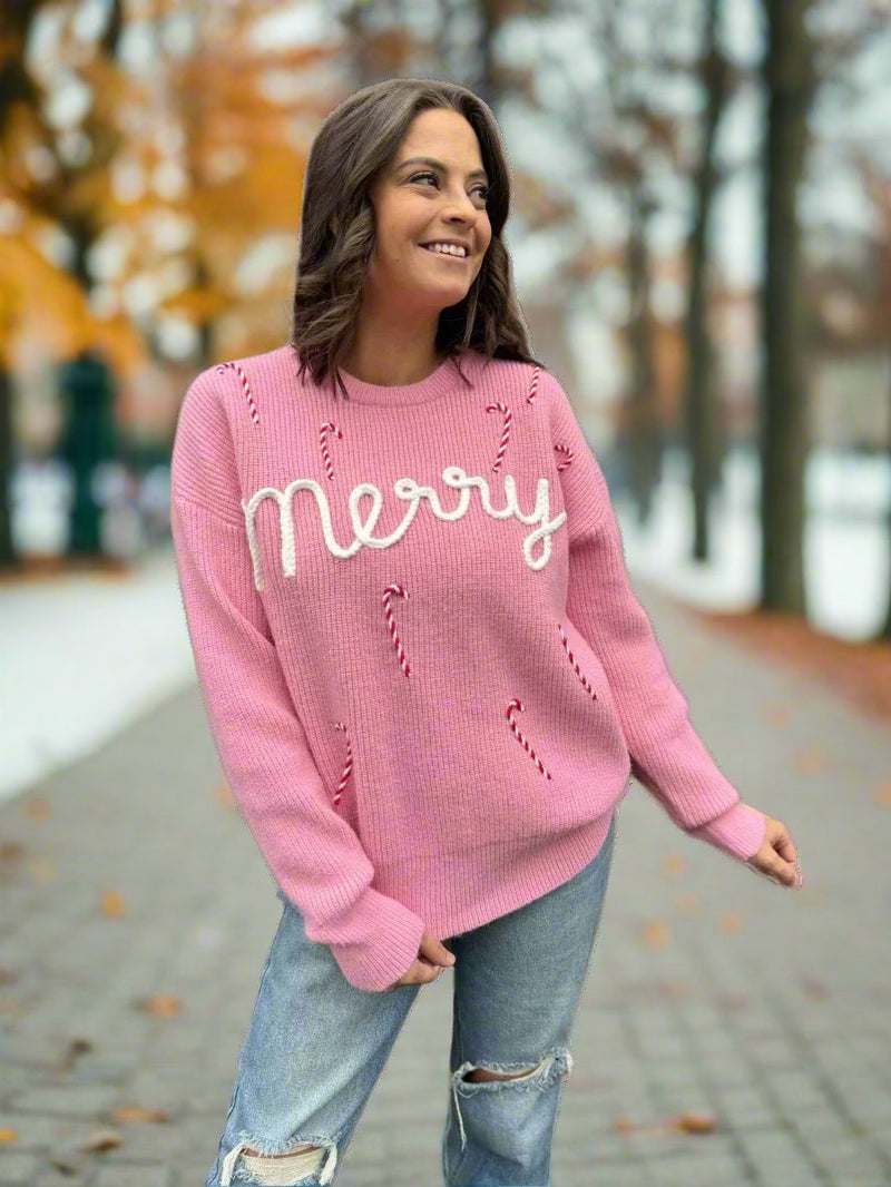 Candycane Merry Sweater