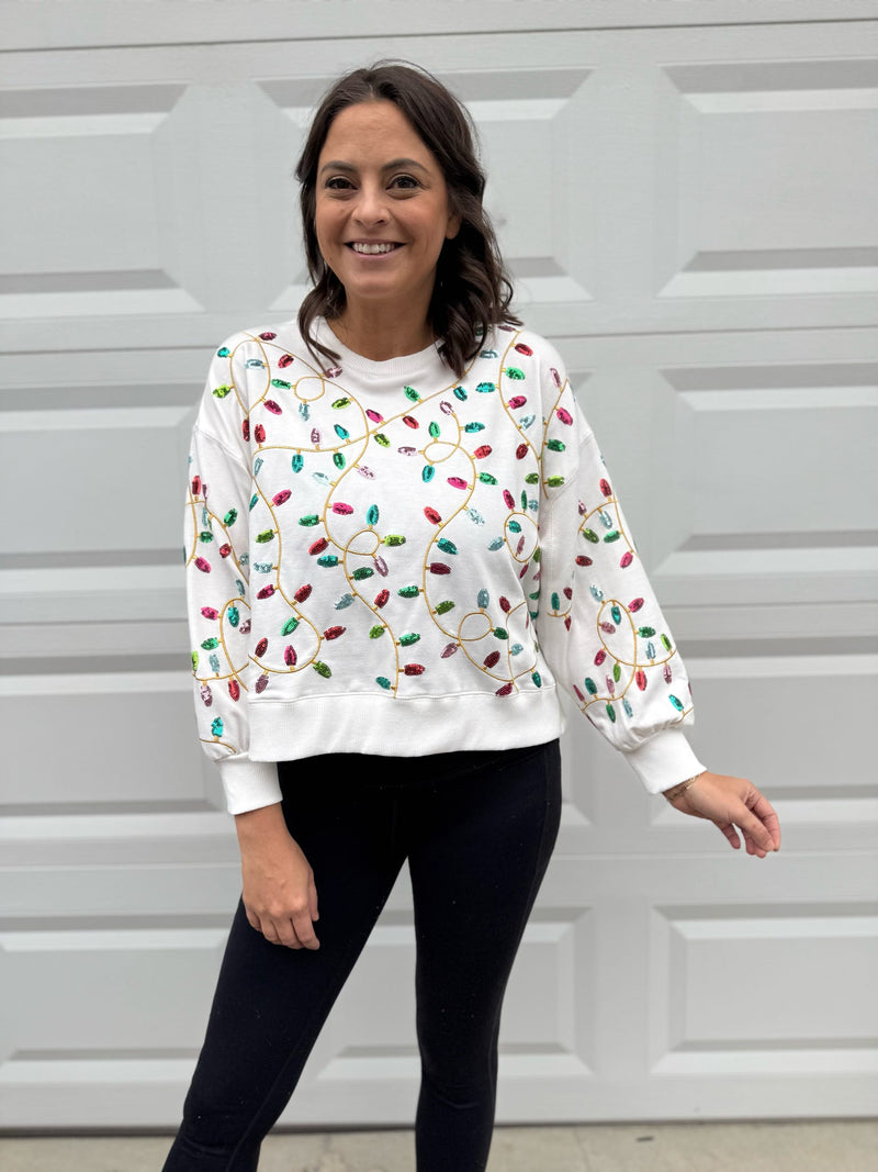 Millie Xmas Lights Sweatshirt