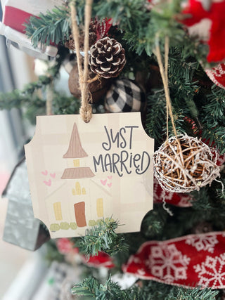 Just Married Ornament
