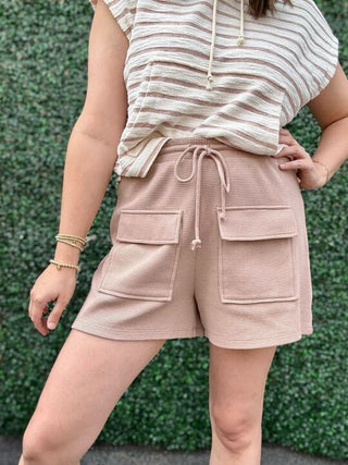 Tan Cargo Shorts 