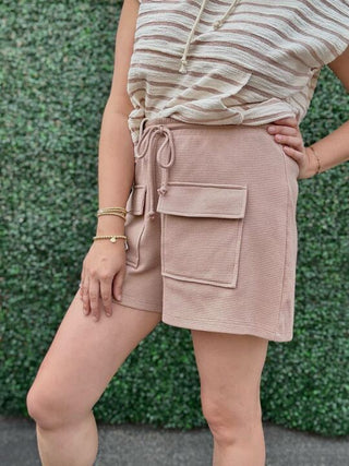 Tan Cargo Shorts 