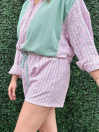 Pink and Green Boxer Shorts