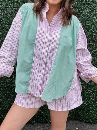 Pink and Green Boxer Shorts