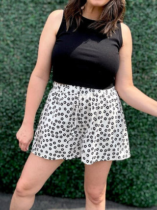 Floral Shorts with Matching Top