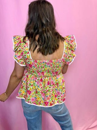 Colorful Floral Top 