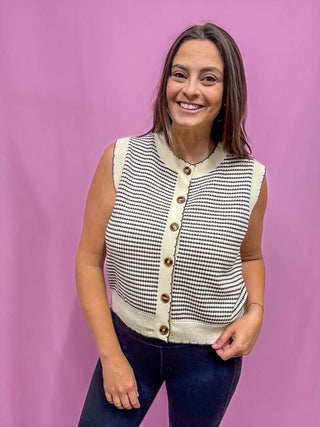 Black & White Sweater Vest 