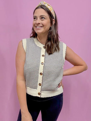 Black & White Sweater Vest 