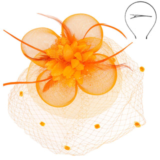 Floral Feathered Fascinator