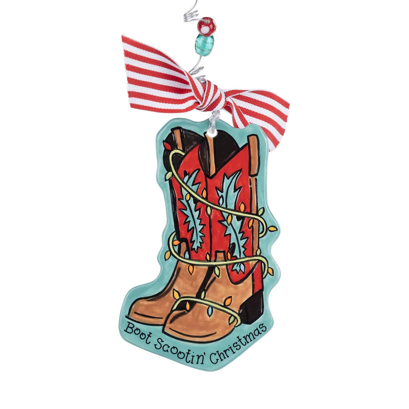 Boot Scootin Christmas Ornamnet