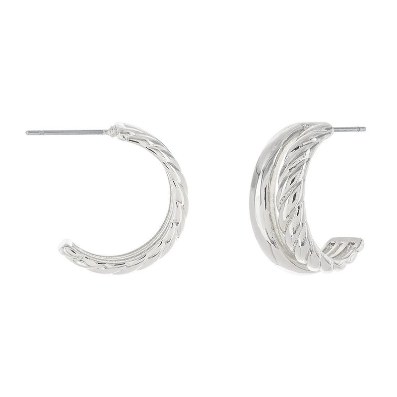 Silver Open Hoop