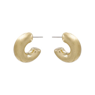 Gold Matte Hoop