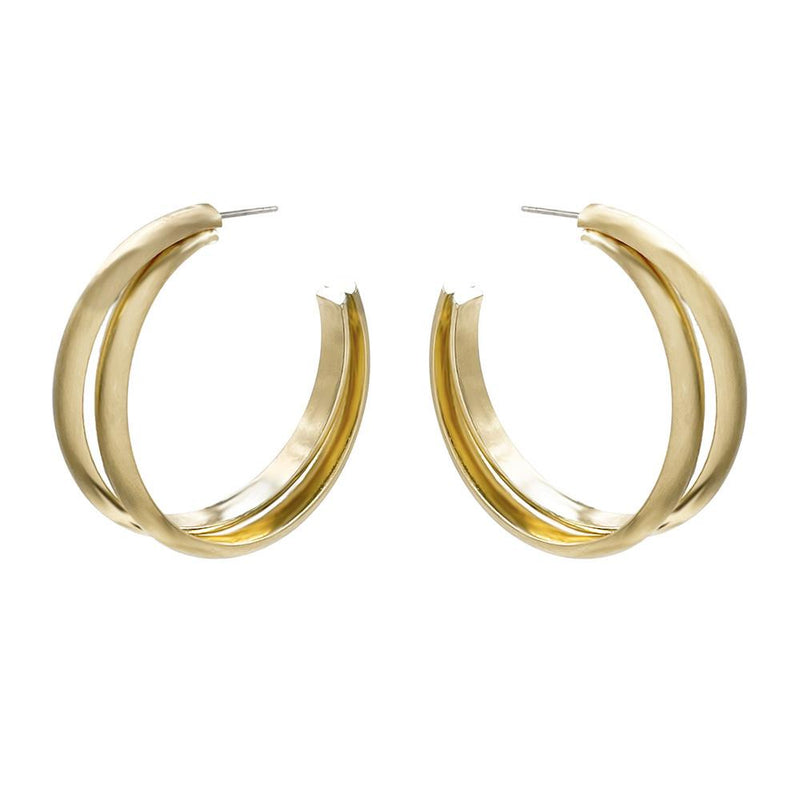 Twisted Gold Hoop