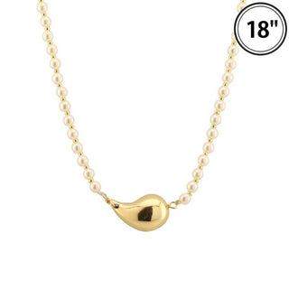 18" Pearl Teardrop Necklace