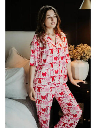 Coquette Bows Pajama Top