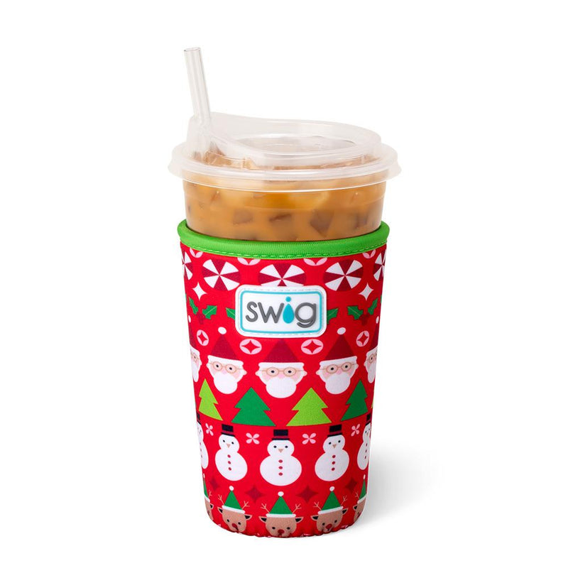 22oz Christmas Crew Iced Cup Coolie