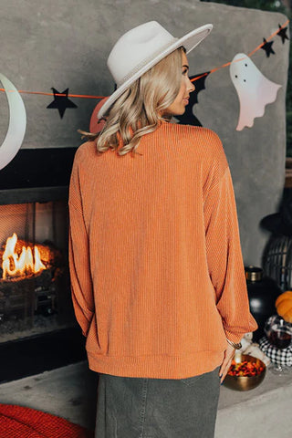 BOO Ribbed Sweatshirt