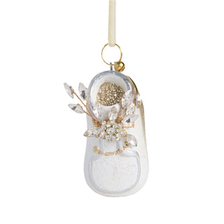Welcome Little One Glitter Ornament