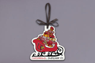 U OF L Sleighin It  Orn